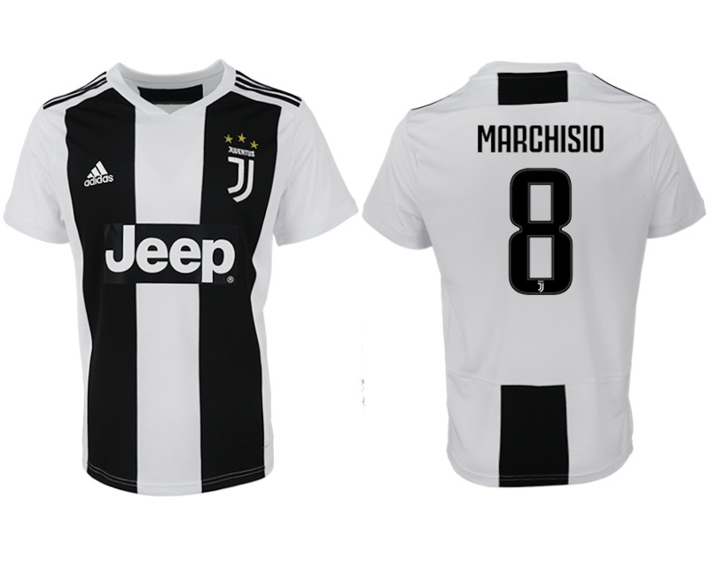 2018 19 Juventus 8 MARCHISIO Home Thailand Soccer Jersey