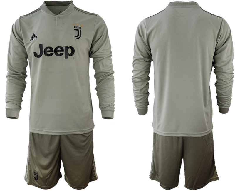 2018 19 Juventus Away Long Sleeve Soccer Jersey