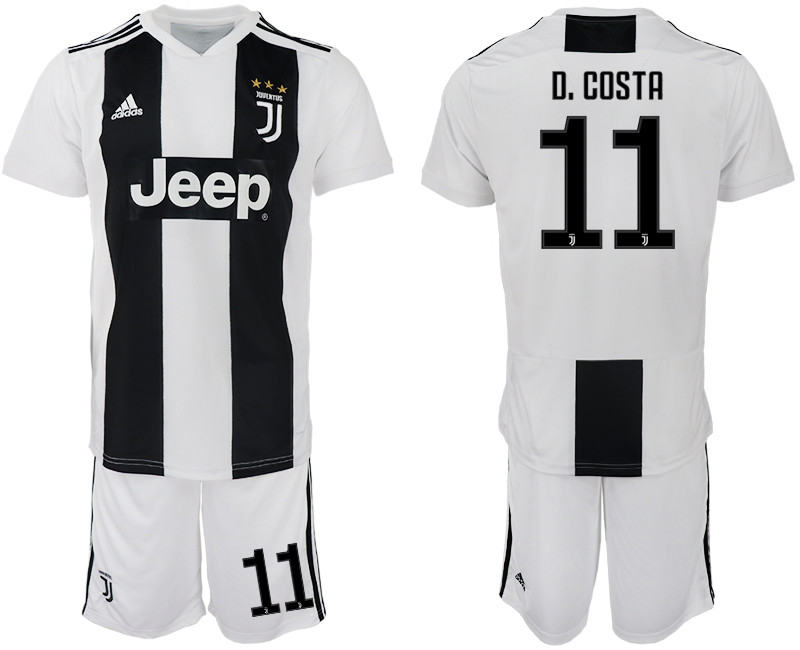 2018 19 Juventus FC 11 D. COSTA Home Soccer Jersey