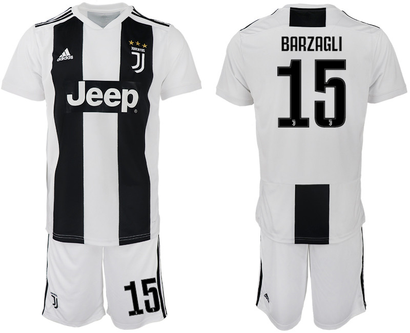 2018 19 Juventus FC 15 BARZAGLI Home Soccer Jersey