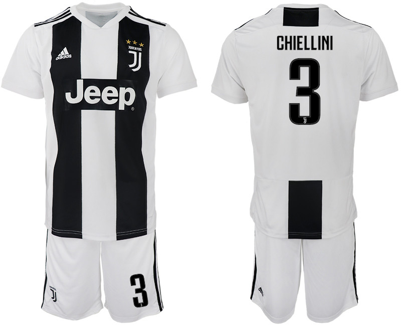 2018 19 Juventus FC 3 CHIELLINI Home Soccer Jersey