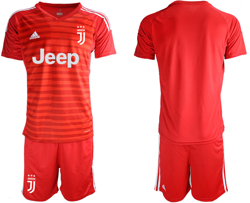 2018 19 Juventus Red Goalkeeper Soccer Jersey