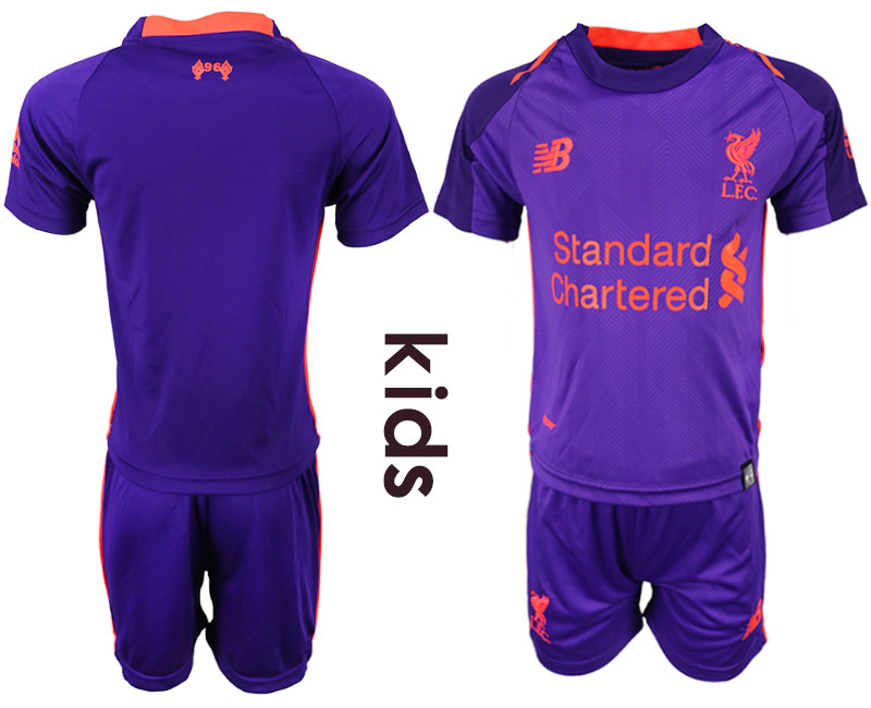 2018 19 Liverpool Away Youth Soccer Jersey
