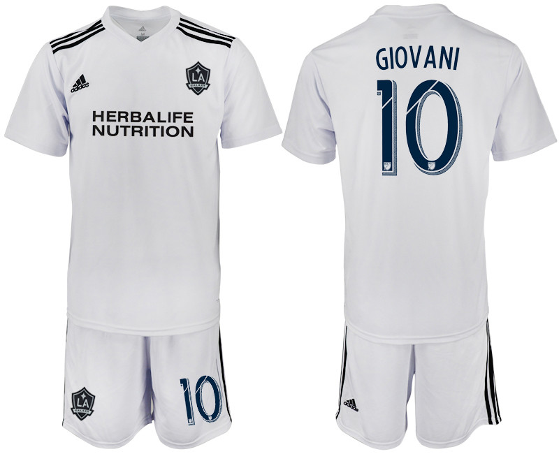 2018 19 Los Angeles Galaxy 10 GIOVANI White Training Soccer Jersey