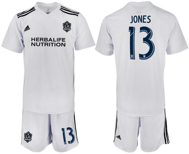 2018 19 Los Angeles Galaxy 13 JONES White Training Soccer Jersey