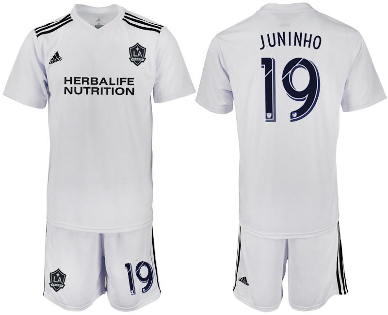 2018 19 Los Angeles Galaxy 19 JUNINHO White Training Soccer Jersey