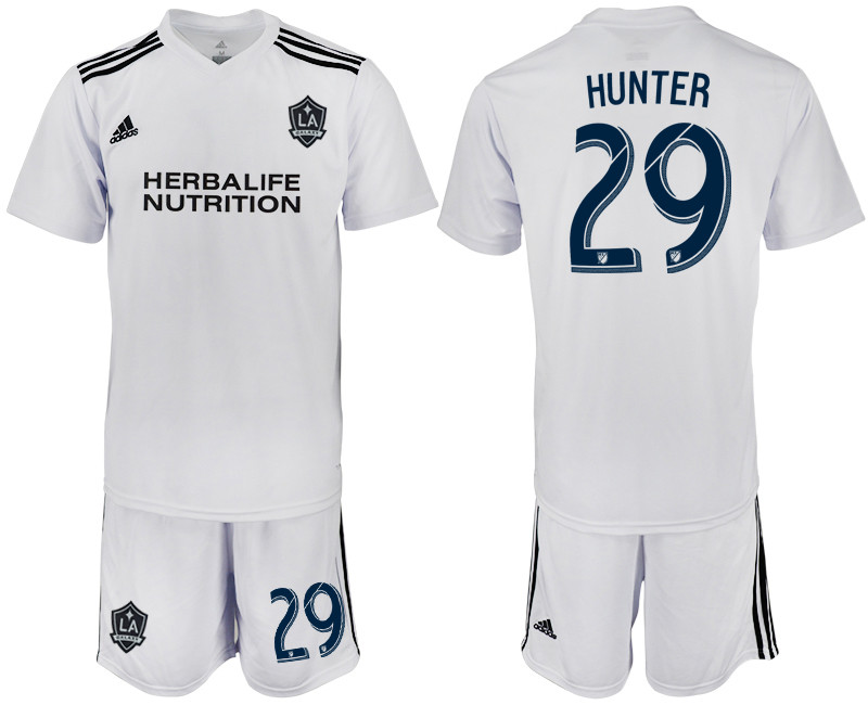 2018 19 Los Angeles Galaxy 29 HUNTER White Training Soccer Jersey