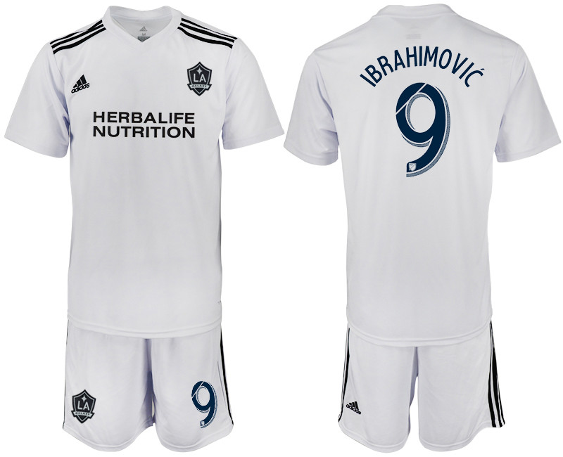 2018 19 Los Angeles Galaxy 9 IBRAHIMOVIC White Training Soccer Jersey