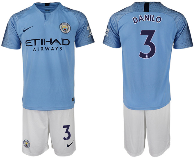 2018 19 Manchester City 3 DANILO Home Soccer Jersey