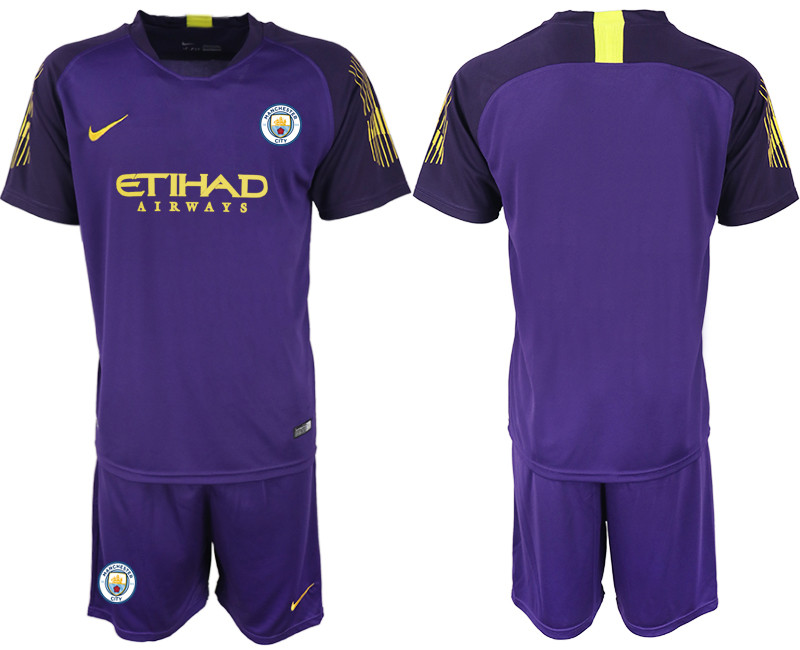 2018 19 Manchester City Violet Goalkeeper Soccer Jersey