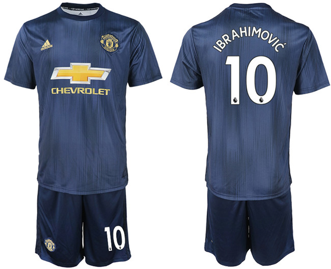 2018 19 Manchester United 10 IBRAHIMOVIC Third Away Soccer Jersey