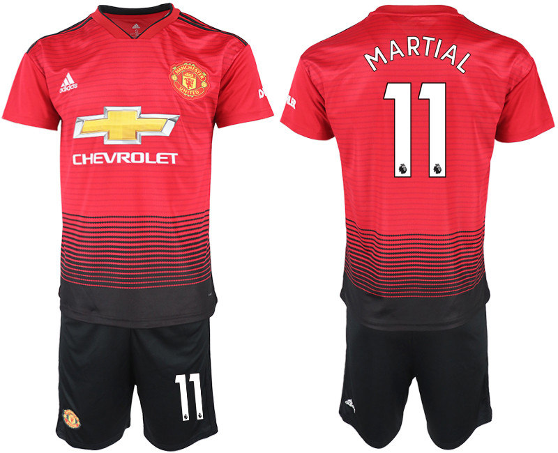 2018 19 Manchester United 11 MARTIAL Home Soccer Jersey
