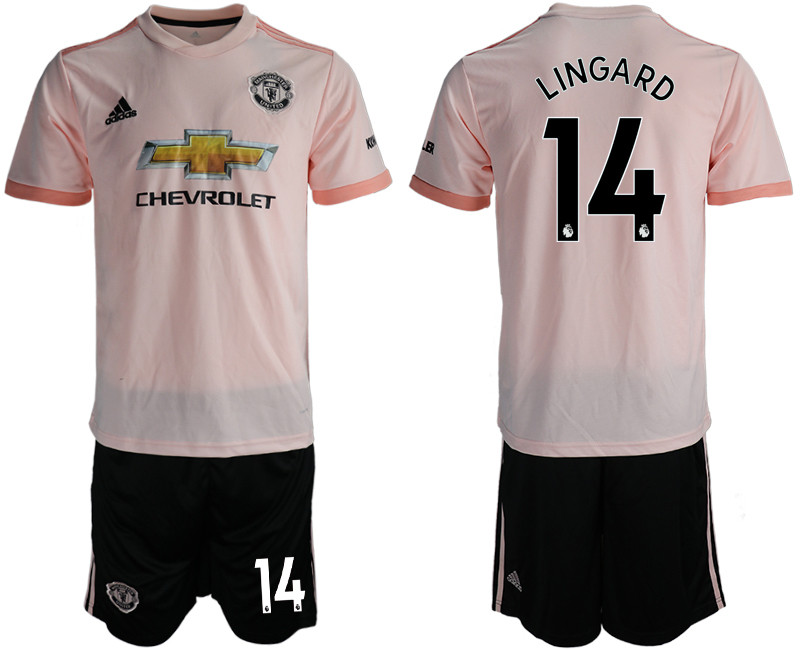 2018 19 Manchester United 14 LINGARD Away Soccer Jersey