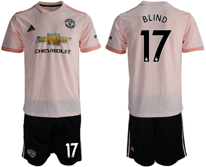 2018 19 Manchester United 17 BLIND Away Soccer Jersey