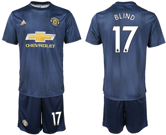 2018 19 Manchester United 17 BLIND Third Away Soccer Jersey