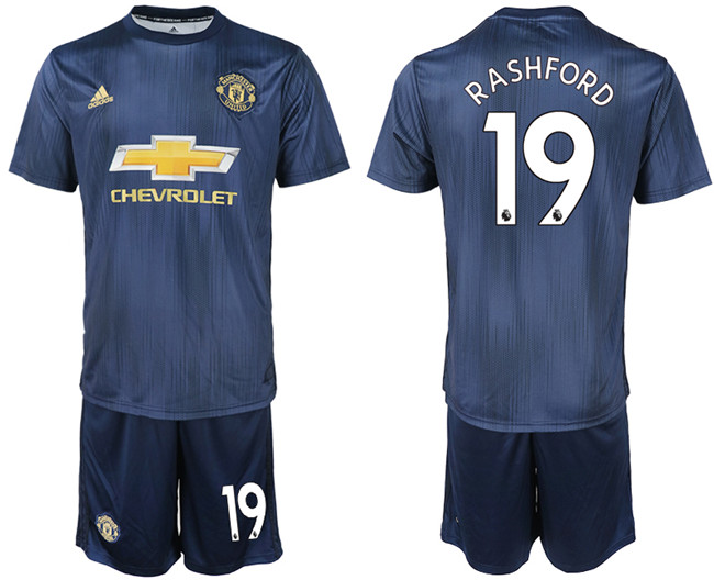 2018 19 Manchester United 19 RASHFORD Third Away Soccer Jersey