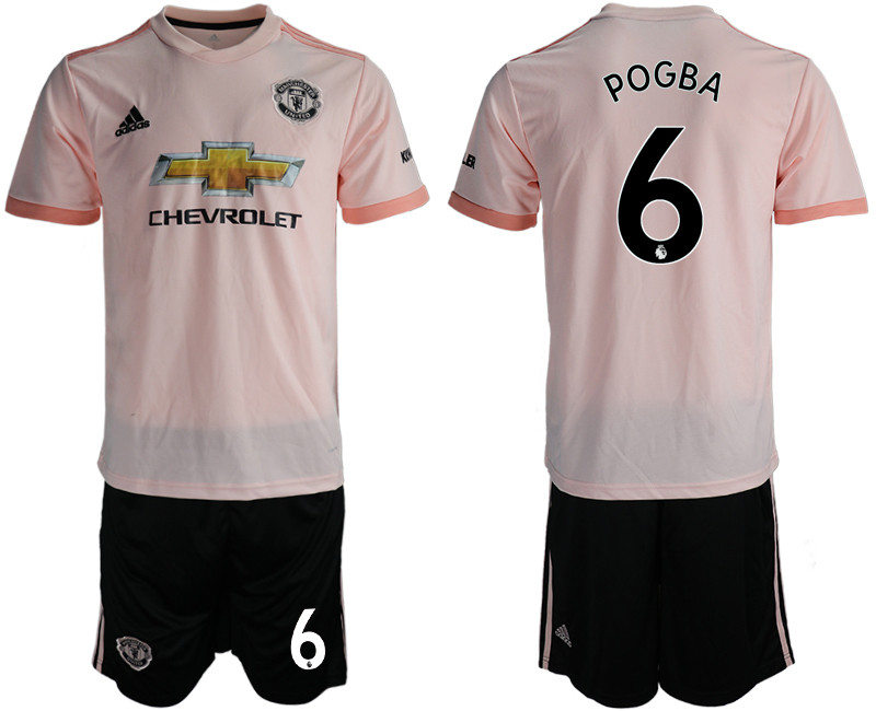 2018 19 Manchester United 6 POGBA Away Soccer Jersey