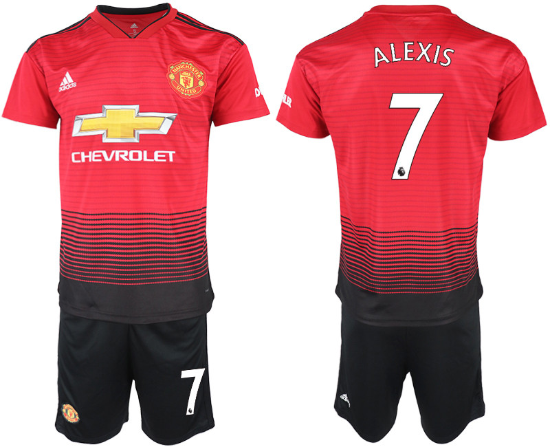 2018 19 Manchester United 7 ALEXIS Home Soccer Jersey