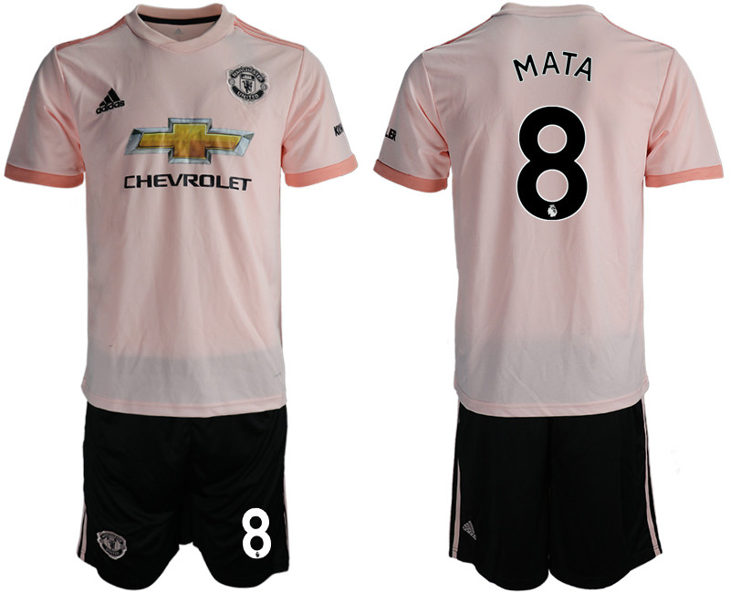 2018 19 Manchester United 8 MATA Away Soccer Jersey