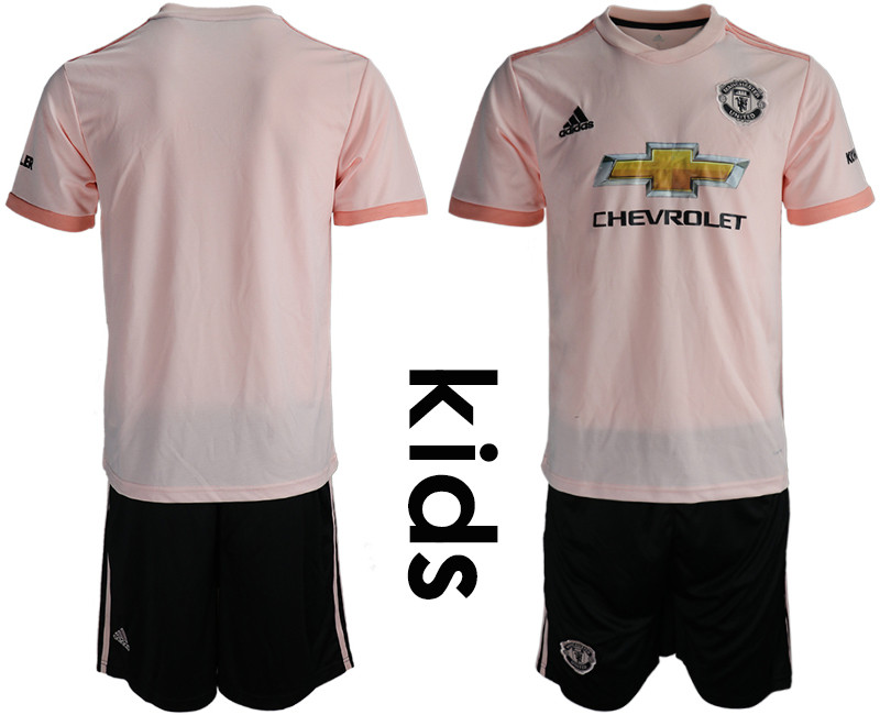 2018 19 Manchester United Away Youth Soccer Jersey