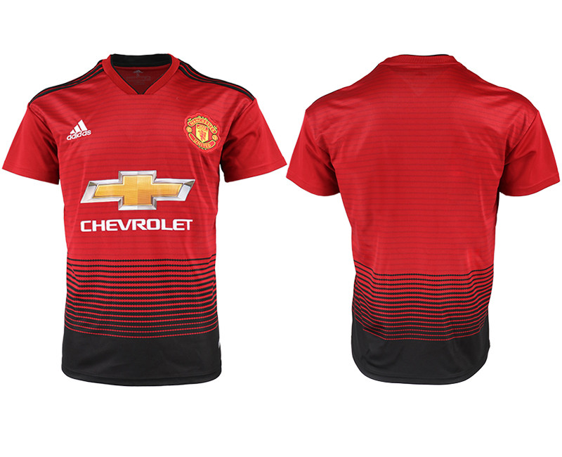 2018 19 Manchester United Home Thailand Soccer Jersey
