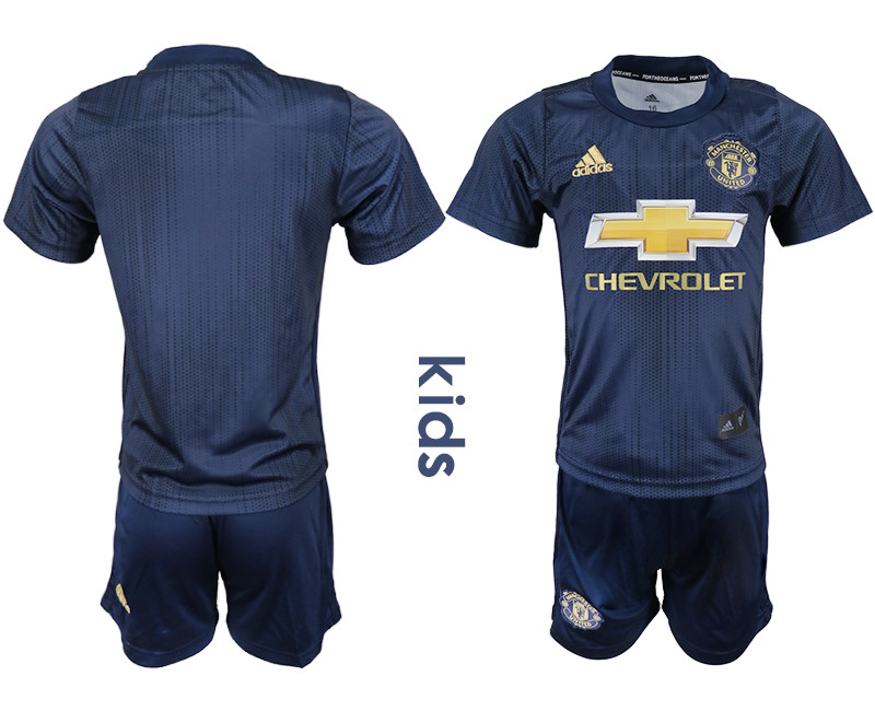 2018 19 Manchester United Third Away Youth Soccer Jersey