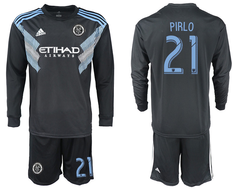 2018 19 New York City FC 21 PIRLO Away Long Sleeve Soccer Jersey