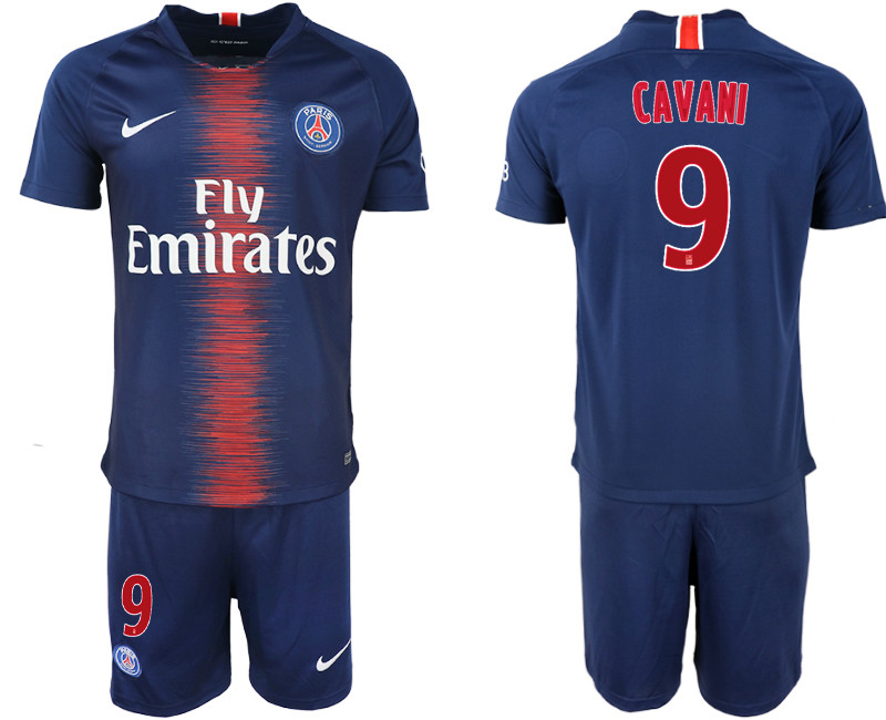 2018 19 Pari Saint Germain 9 CAVANI Home Soccer Jersey