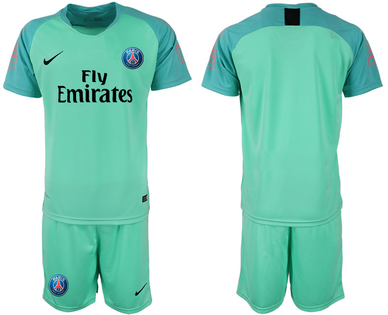 2018 19 Pari Saint Germain Home Green Goalkeeper Soccer Jersey