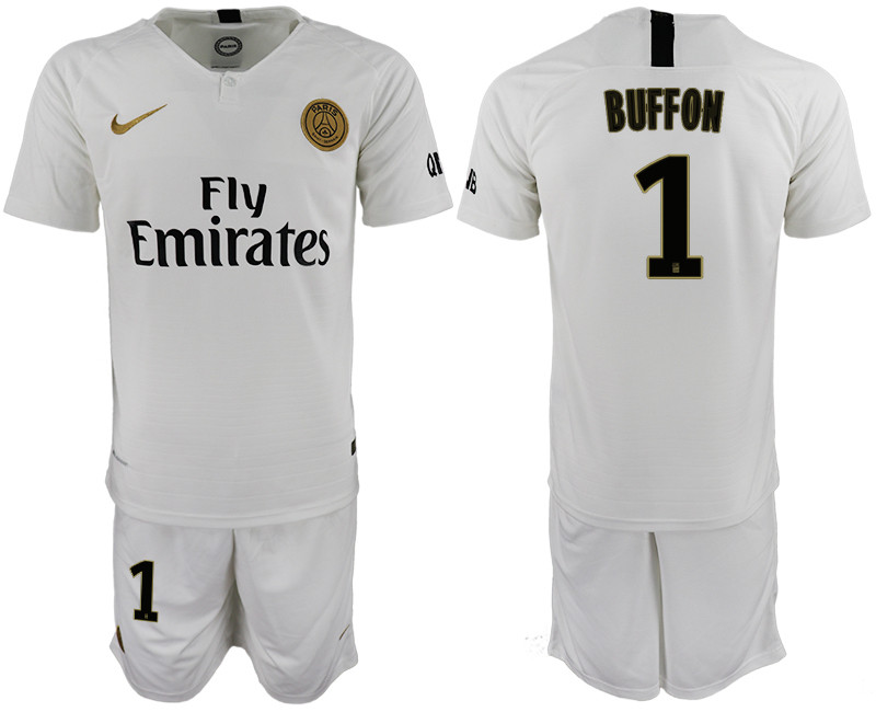 2018 19 Paris Saint Germain 1 BUFFON Away Soccer Jersey