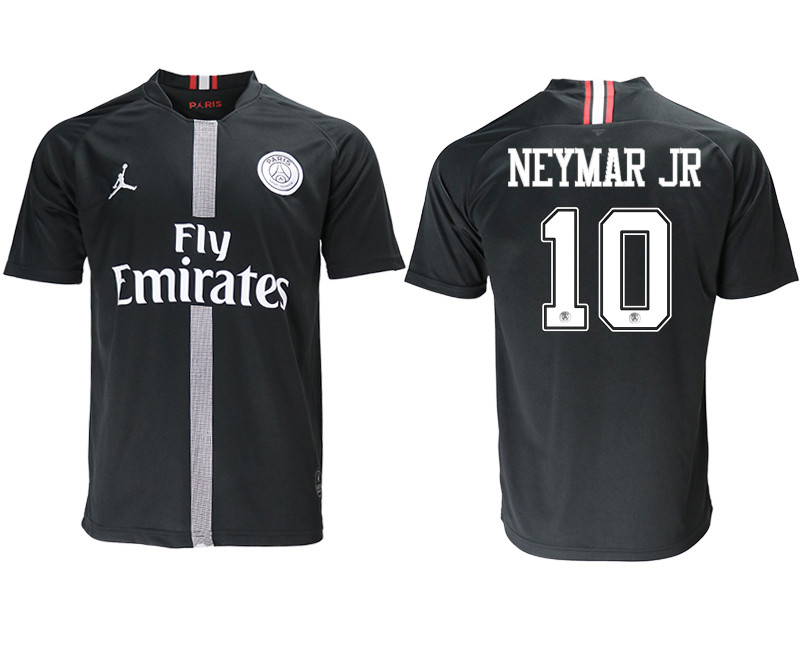 2018 19 Paris Saint Germain 10 NERMAR JR Home Jordan Thailand Soccer Jersey