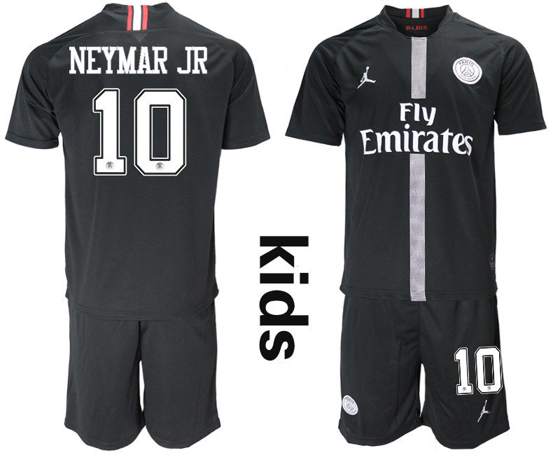 2018 19 Paris Saint Germain 10 NEYMAR JR Jordan Home Youth Soccer Jersey