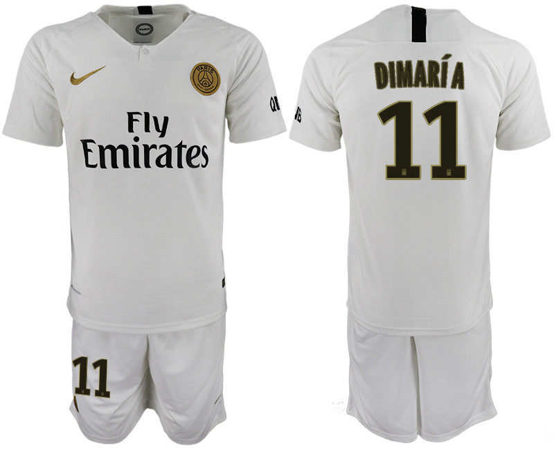 2018 19 Paris Saint Germain 11 DIMARIA Away Soccer Jersey