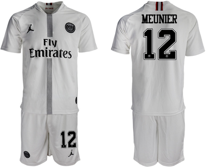 2018 19 Paris Saint Germain 12 MEUNIER Away Jordan Goalkeeper Soccer Jersey