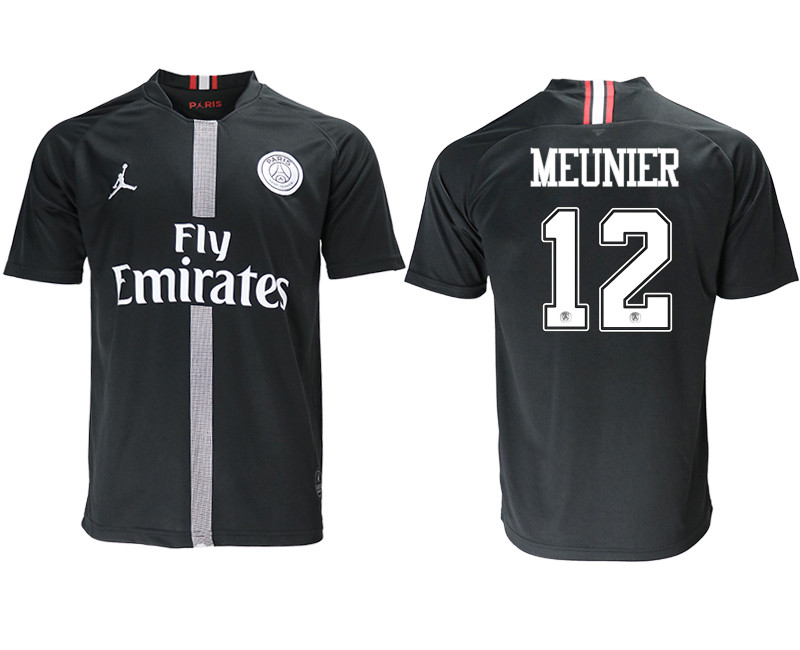 2018 19 Paris Saint Germain 12 NEUNIER Home Jordan Thailand Soccer Jersey