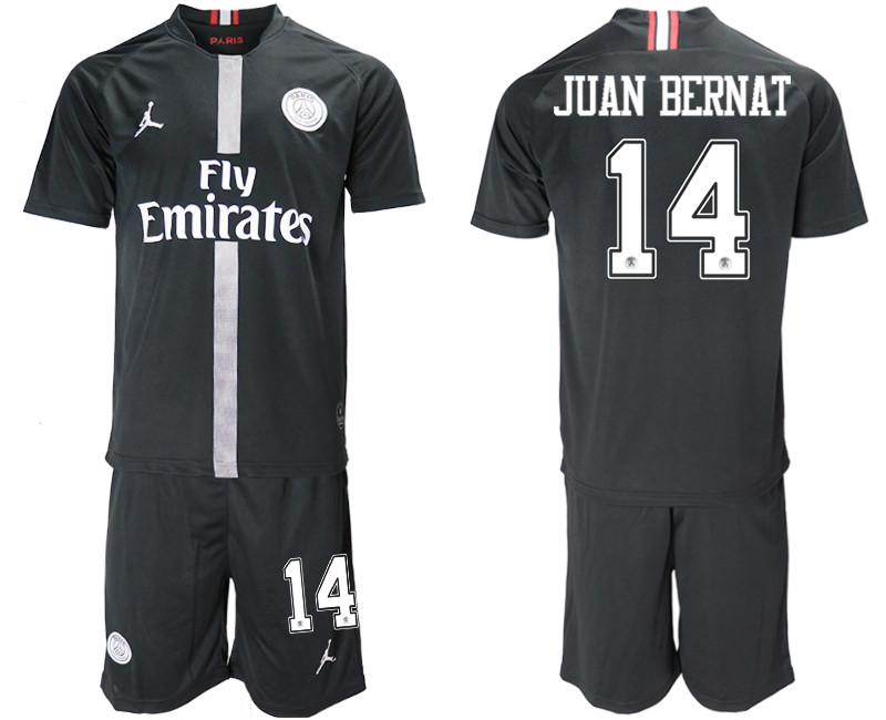 2018 19 Paris Saint Germain 14 JUAN BERNAT Home Jordan Goalkeeper Soccer Jersey