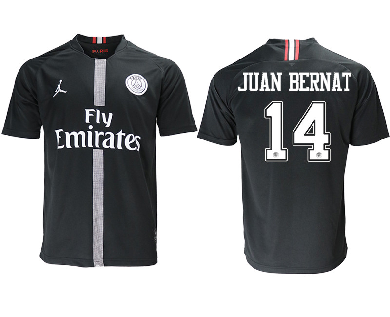 2018 19 Paris Saint Germain 14 JUAN BERNAT Home Jordan Thailand Soccer Jersey