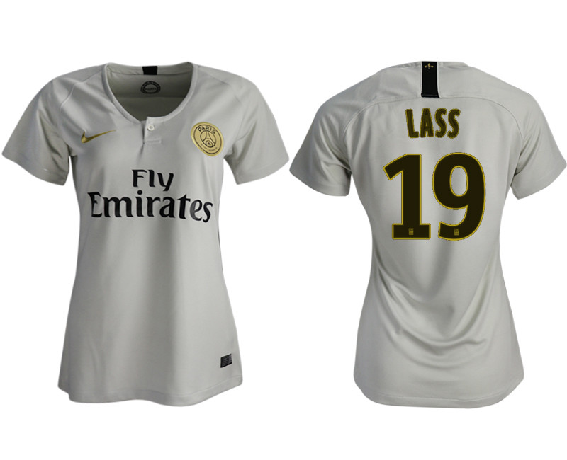 2018 19 Paris Saint Germain 19 LASS Away Women Soccer Jersey