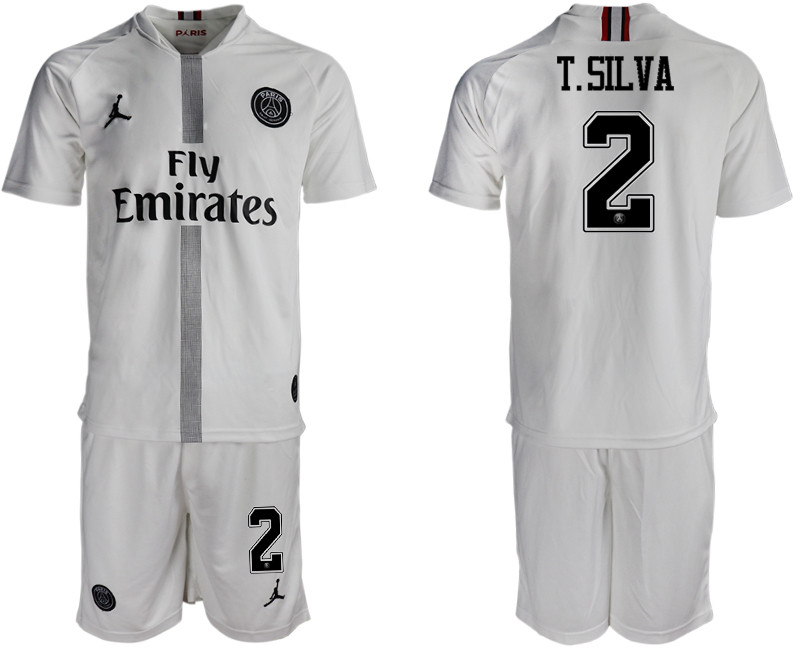 2018 19 Paris Saint Germain 2 T.SILVA Away Jordan Goalkeeper Soccer Jersey