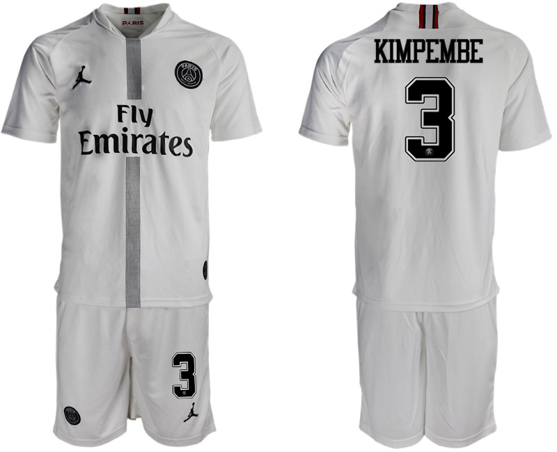 2018 19 Paris Saint Germain 3 KIMPEMBE Away Jordan Goalkeeper Soccer Jersey