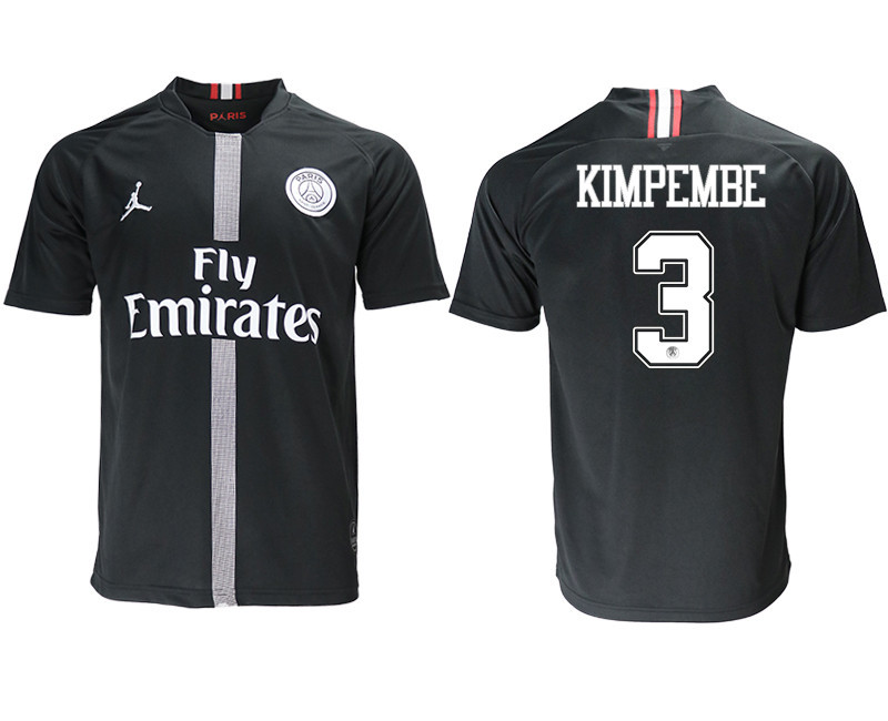 2018 19 Paris Saint Germain 3 KIMPEMBE Home Jordan Thailand Soccer Jersey