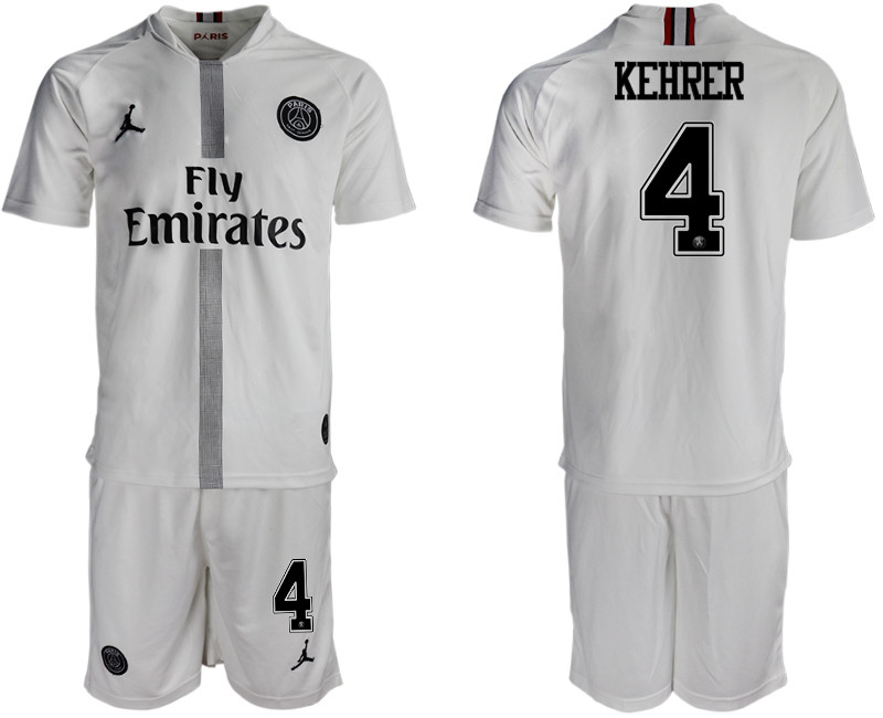 2018 19 Paris Saint Germain 4 KEHRER Away Jordan Goalkeeper Soccer Jersey