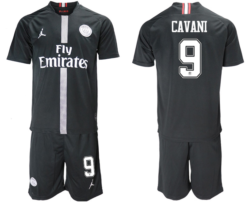 2018 19 Paris Saint Germain 9 CAVANI Home Jordan Goalkeeper Soccer Jersey