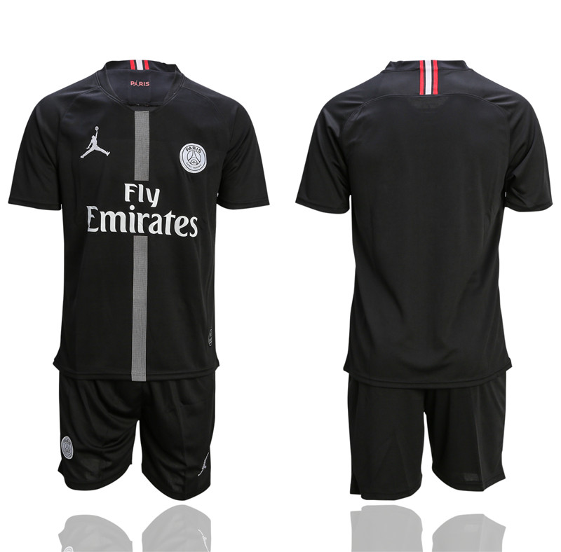2018 19 Paris Saint Germain Black UEFA Champions League Training Jersey