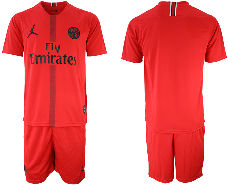 2018 19 Paris Saint Germain Red Jordan Goalkeeper Soccer Jersey