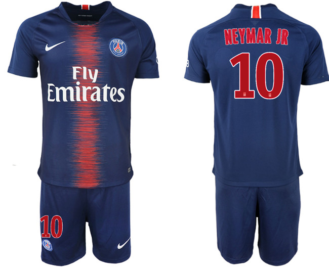2018 19 Paris St Germain 10 NEYMAR JR Home Soccer Jersey