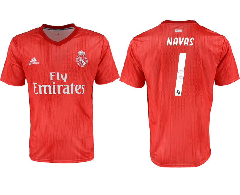 2018 19 Real Madrid 1 NAVAS Third Away Thailand Soccer Jersey