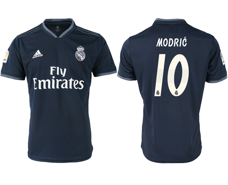 2018 19 Real Madrid 10 MODRIC Away Thailand Soccer Jersey