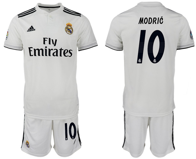 2018 19 Real Madrid 10 MODRIC Home Soccer Jersey