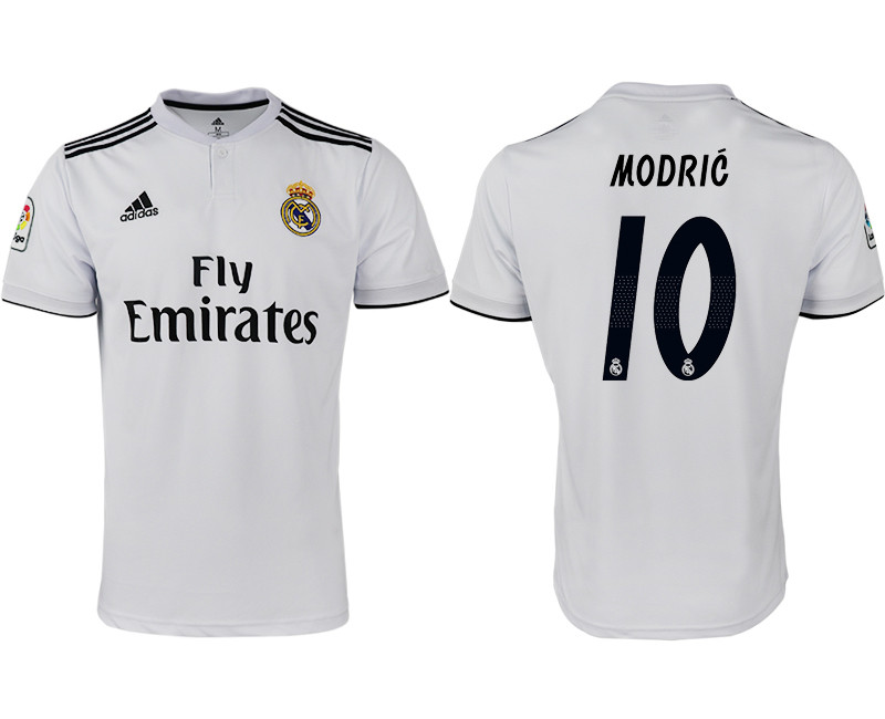 2018 19 Real Madrid 10 MODRIC Home Thailand Soccer Jersey